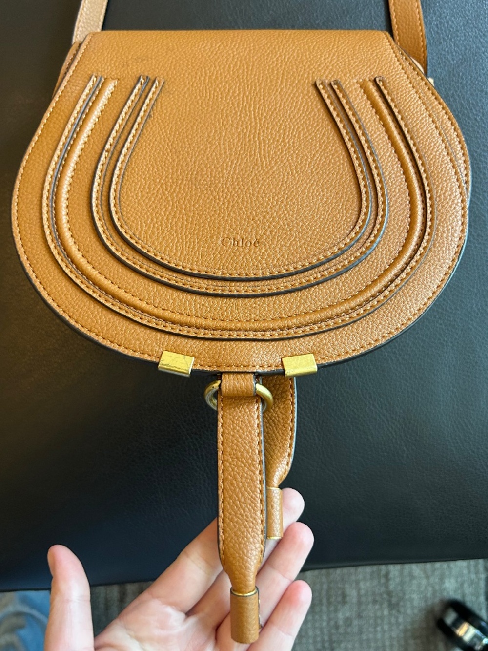 "Chloe" Brown Crossbody Purse